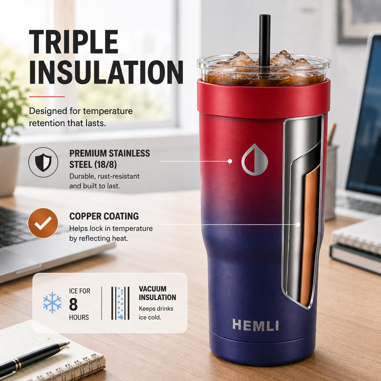 Amazon.com: HEMLI Universal Ice Coffee Sleeve Insulator